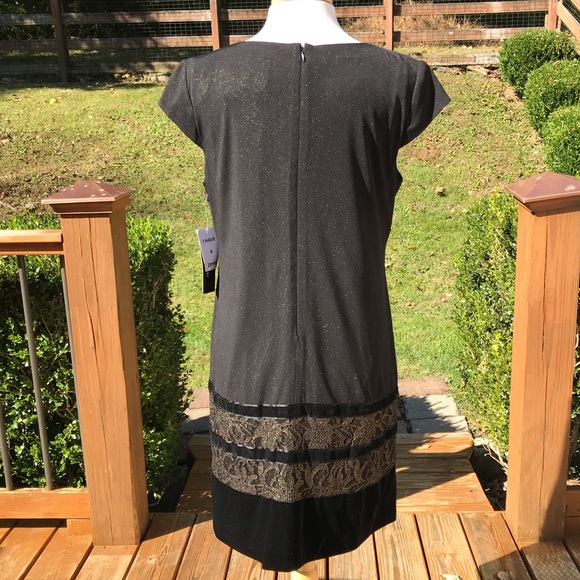 NWT - Black & Gold Dress - Picture 6 of 7